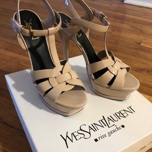 Tribute Patent Leather Platform Sandal